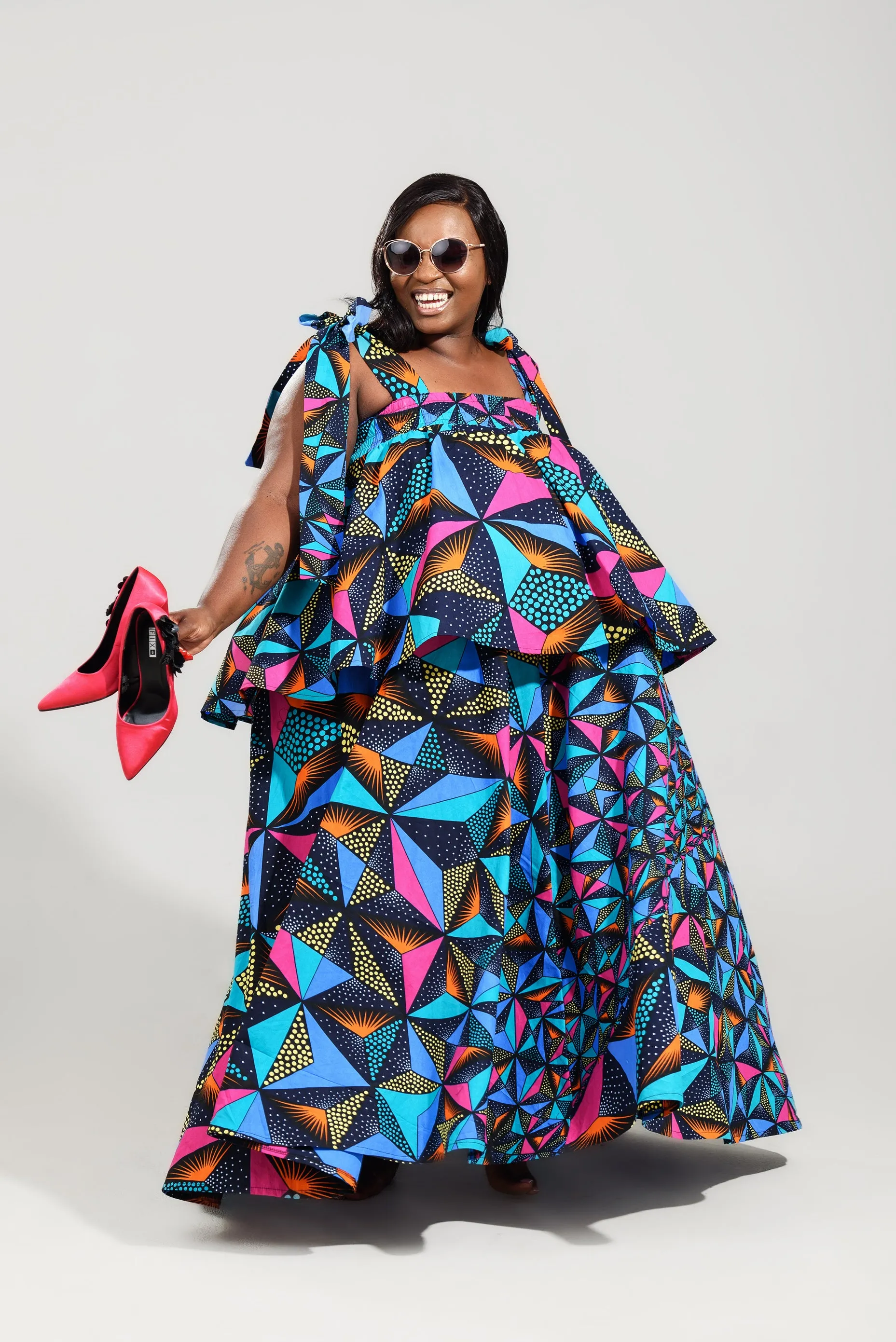 Ladies - The Nefertiti Dress Long (Kumkanikazi)