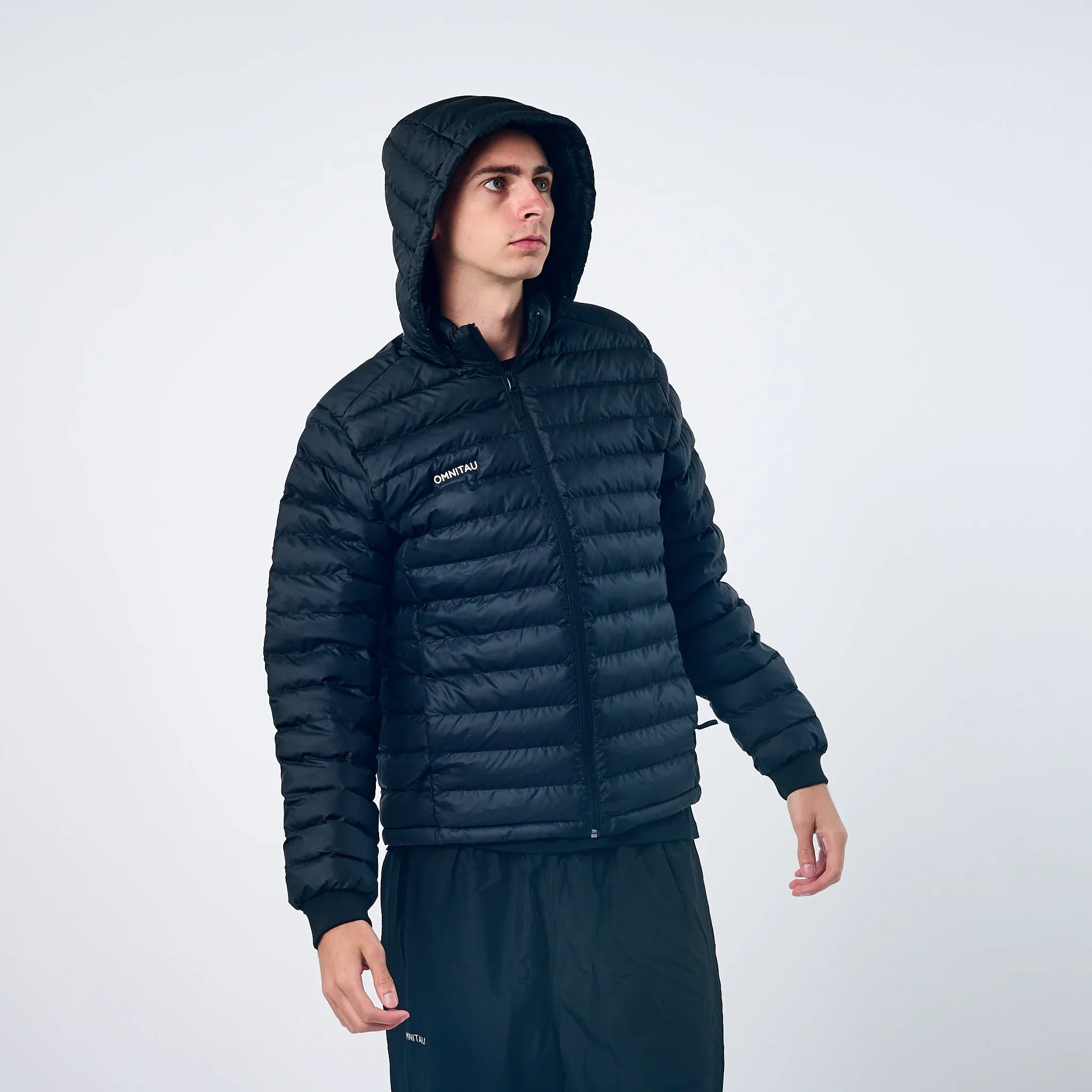 Omnitau Men's Team Sports Recycled Padded Jacket - Black