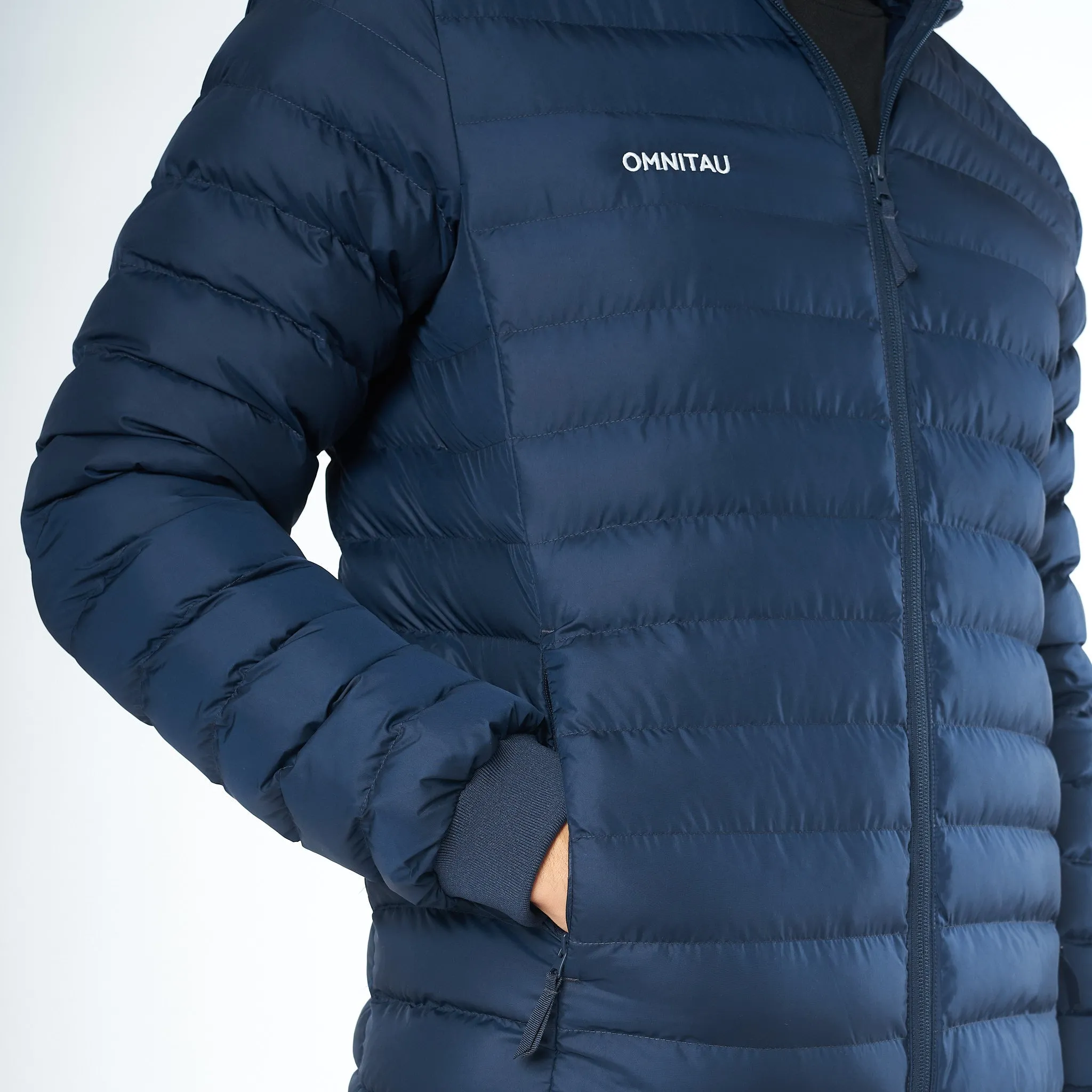 Omnitau Men's Team Sports Recycled Padded Jacket - French Navy