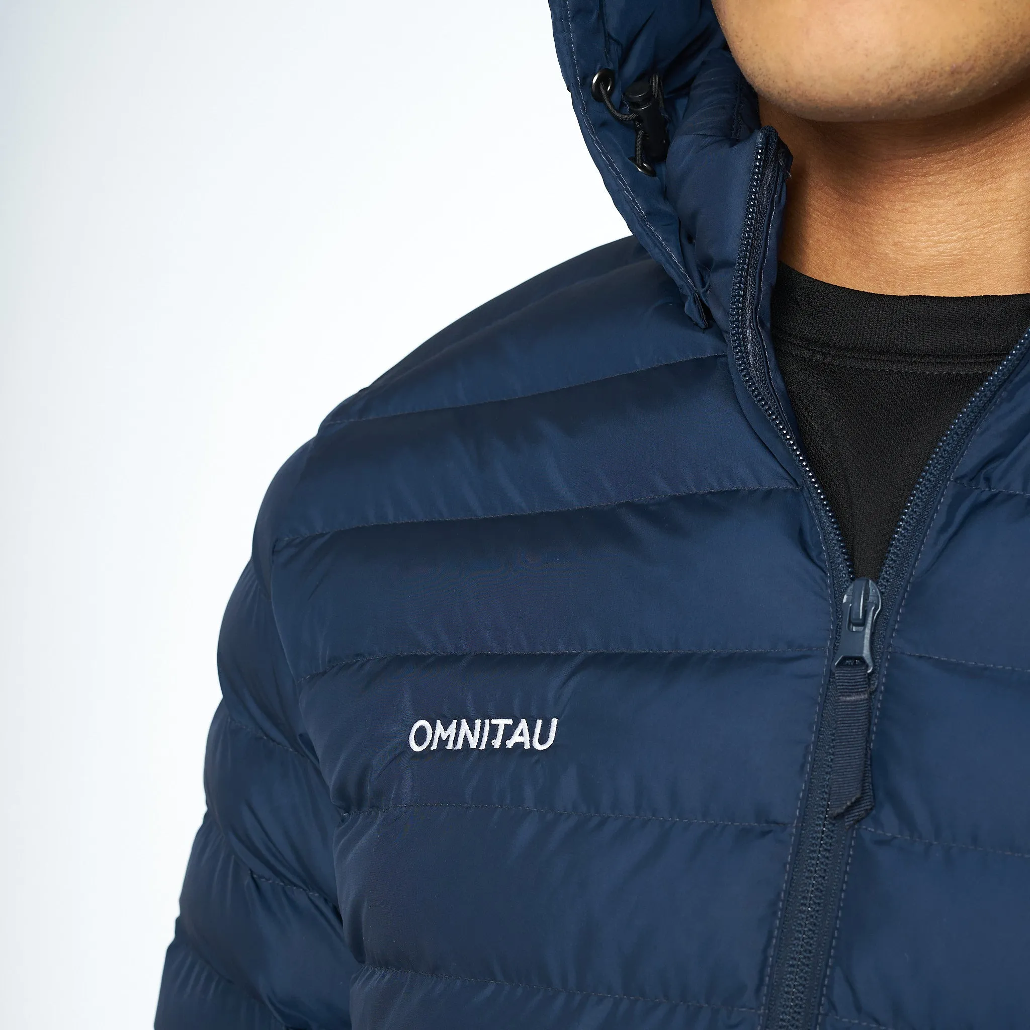 Omnitau Men's Team Sports Recycled Padded Jacket - French Navy