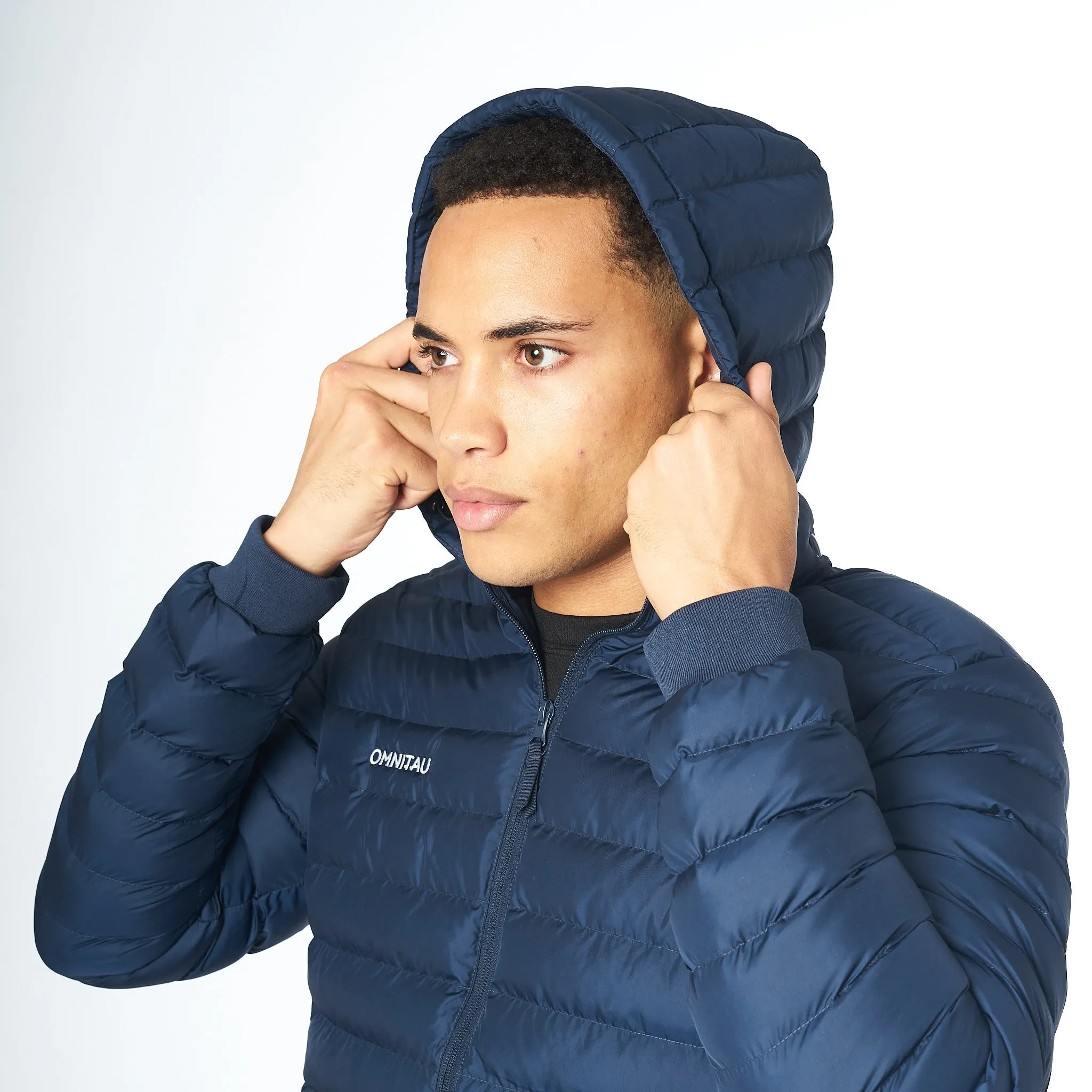 Omnitau Men's Team Sports Recycled Padded Jacket - French Navy