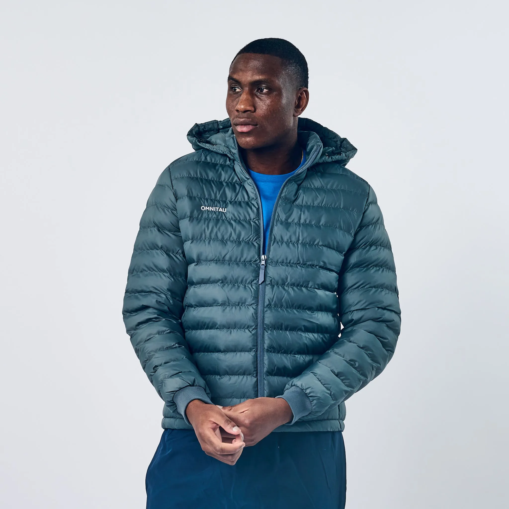 Omnitau Men's Team Sports Recycled Padded Jacket - Metal Grey