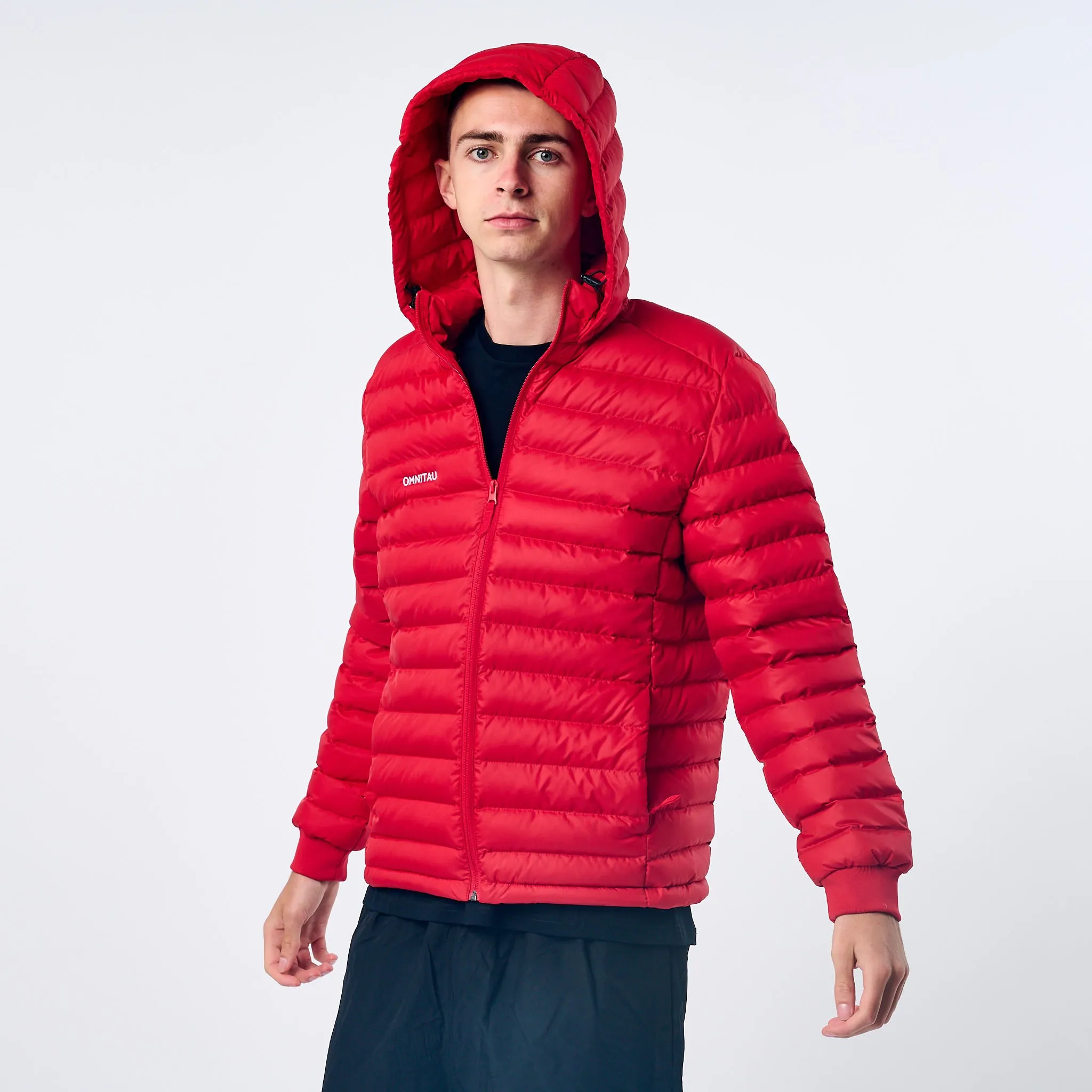 Omnitau Men's Team Sports Recycled Padded Jacket - Red