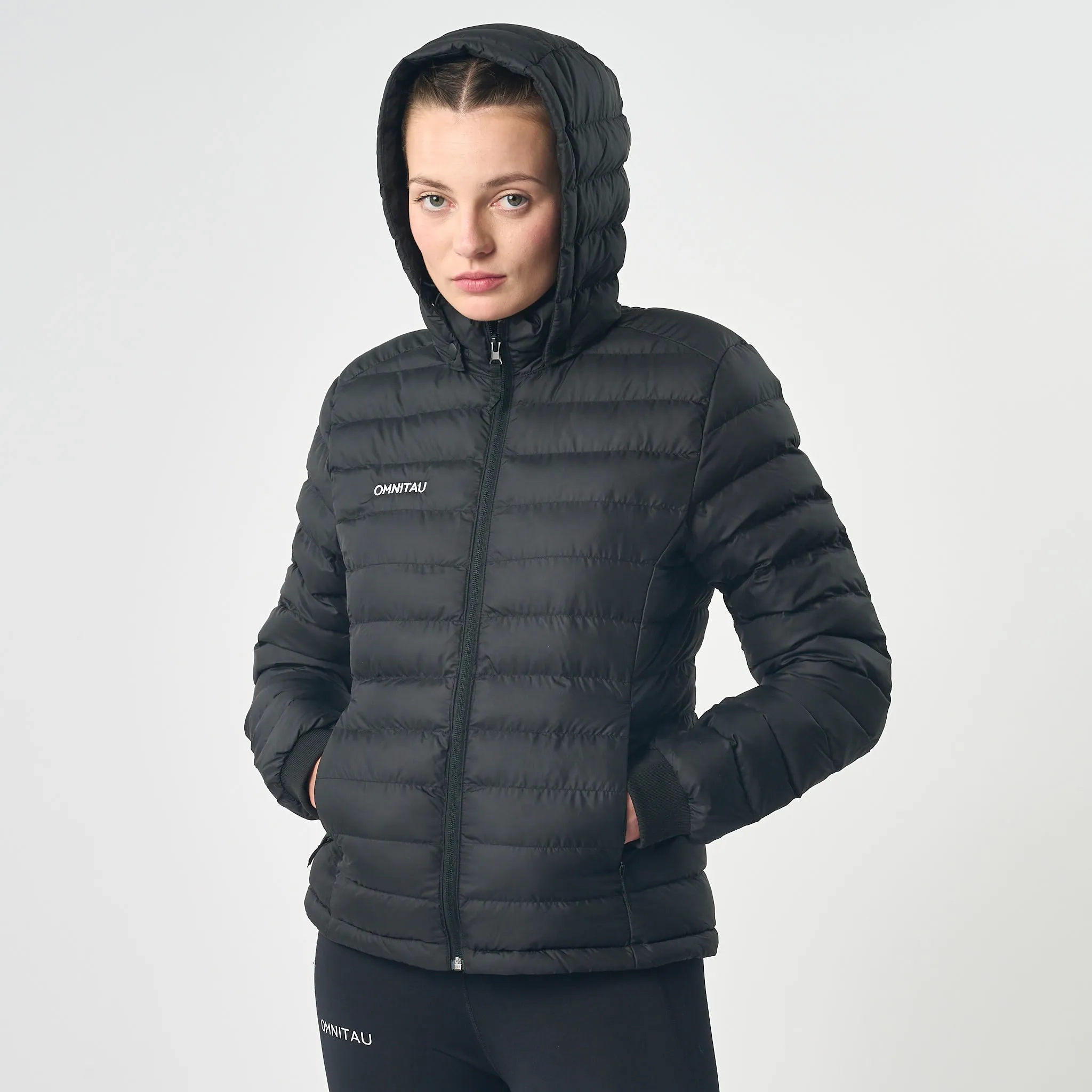 Omnitau Women's Team Sports Recycled Padded Jacket - Black