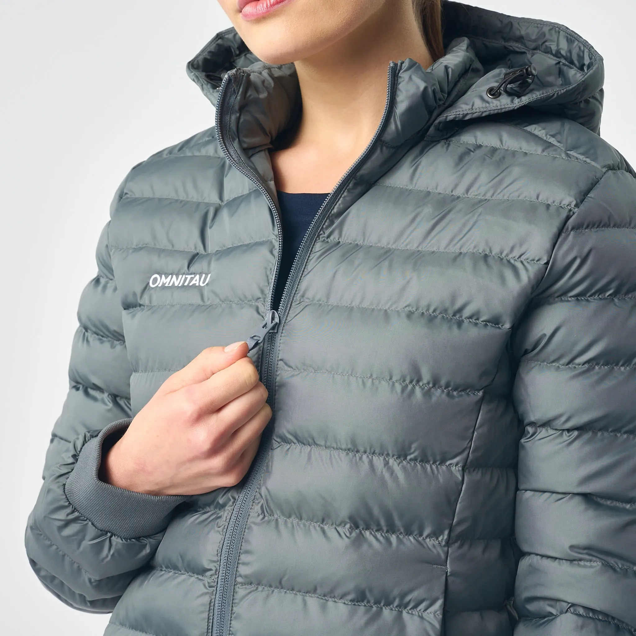 Omnitau Women's Team Sports Recycled Padded Jacket - Metal Grey