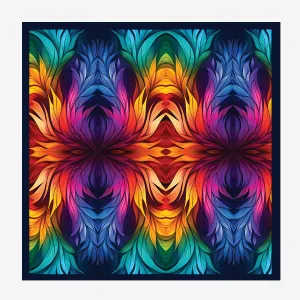 PAKISTANI BRAND POCKET SQUARE FOR MEN PREMIUM COLLECTION - NEON ABSTRACT