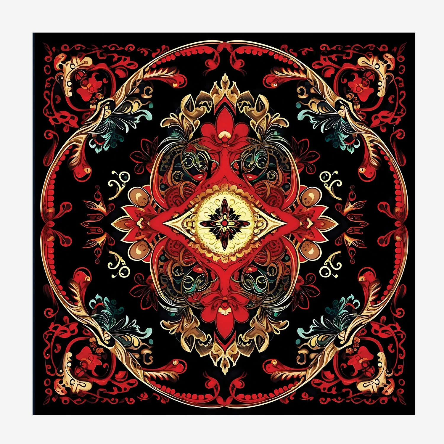 PAKISTANI BRAND POCKET SQUARE FOR MEN PREMIUM COLLECTION - SIMETRIC  PATTERN