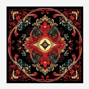 PAKISTANI BRAND POCKET SQUARE FOR MEN PREMIUM COLLECTION - SIMETRIC  PATTERN
