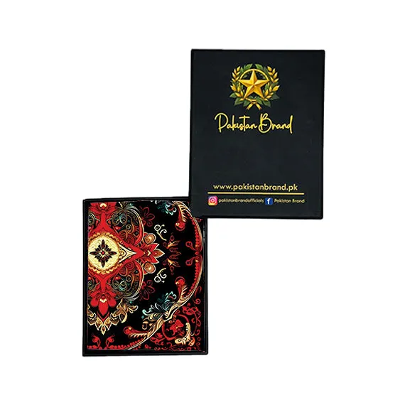 PAKISTANI BRAND POCKET SQUARE FOR MEN PREMIUM COLLECTION - SIMETRIC  PATTERN