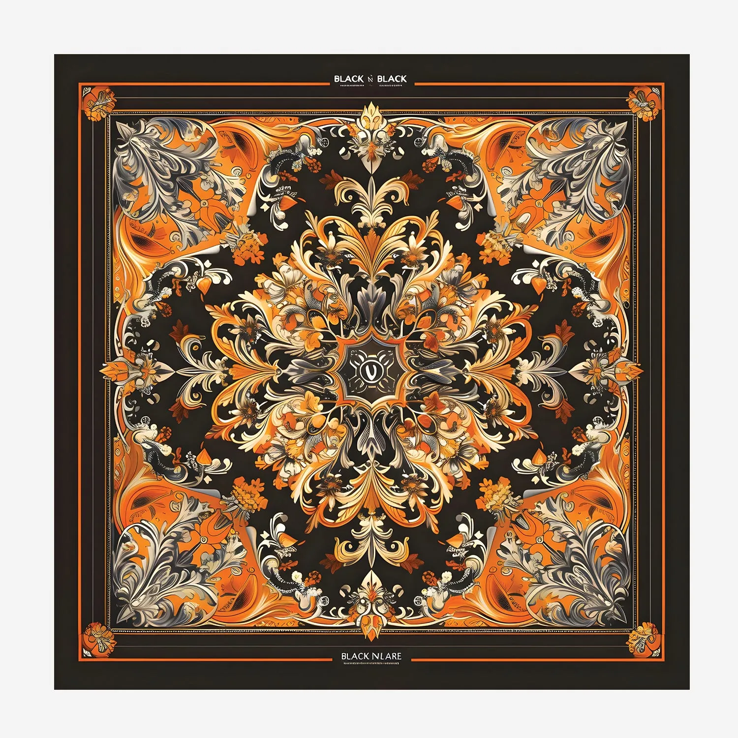 PREMIUM LUXURY POCKET SQUARE  - DECORATIVE PATTERN